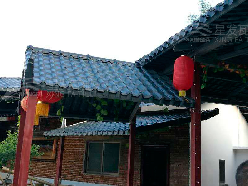 園林建筑搭建樹脂瓦涼亭，將景觀與藝術(shù)融合，別具一格！